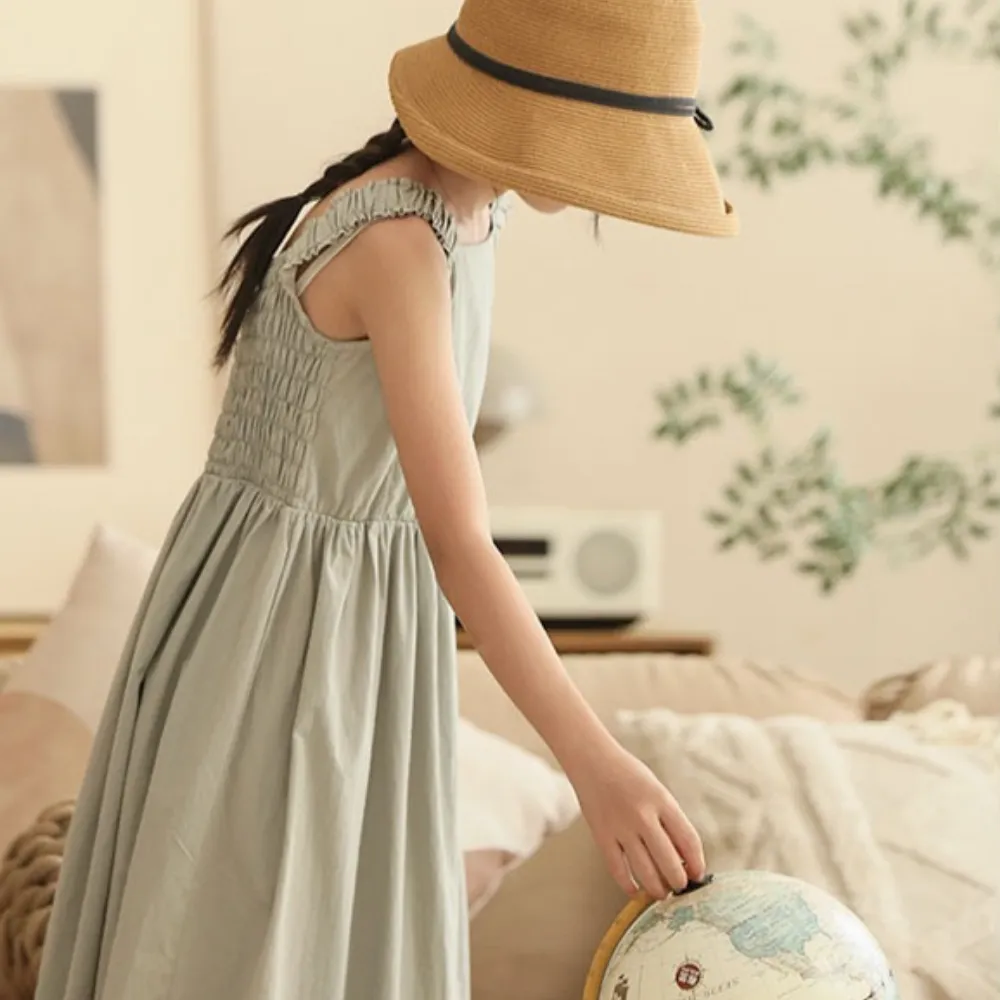 打揽背心裙 Breeze Shirred Midi Dress
