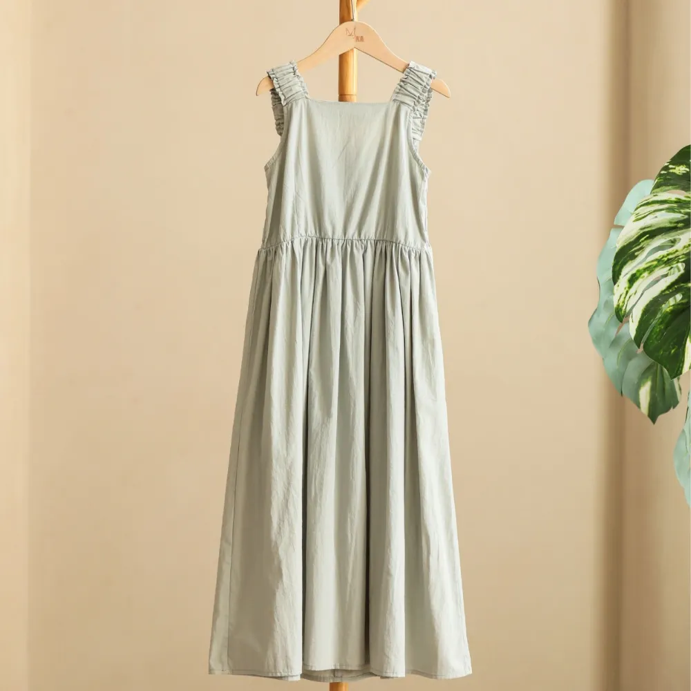 打揽背心裙 Breeze Shirred Midi Dress