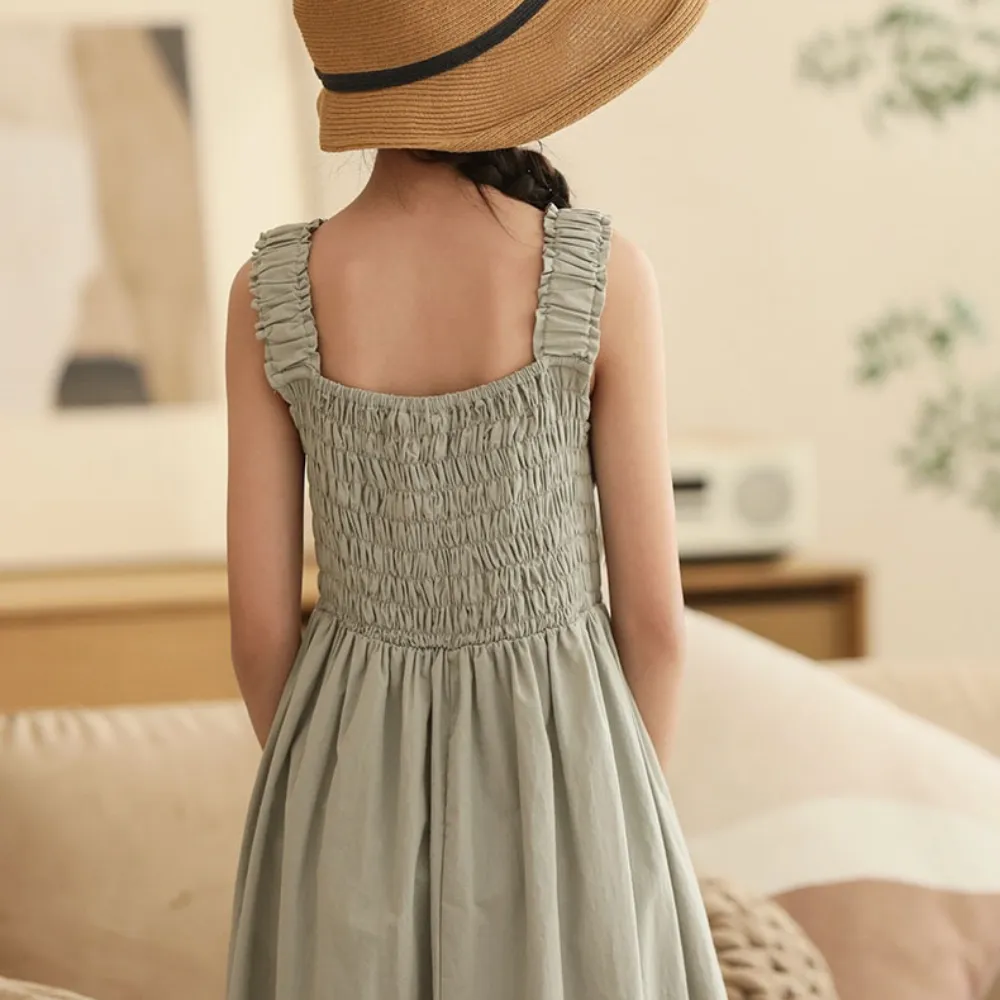 打揽背心裙 Breeze Shirred Midi Dress