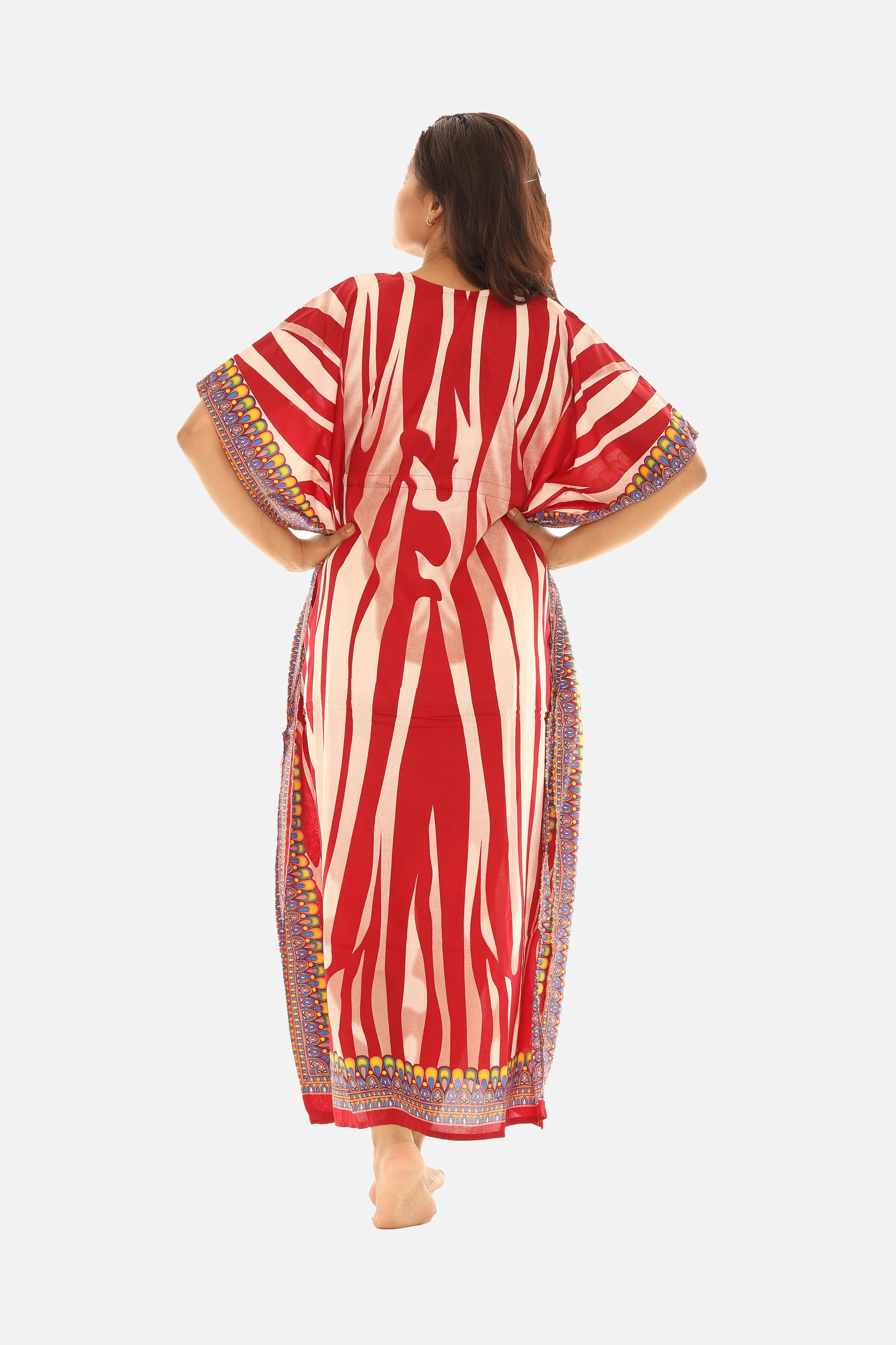 Abstract Animal Stripe Caftan