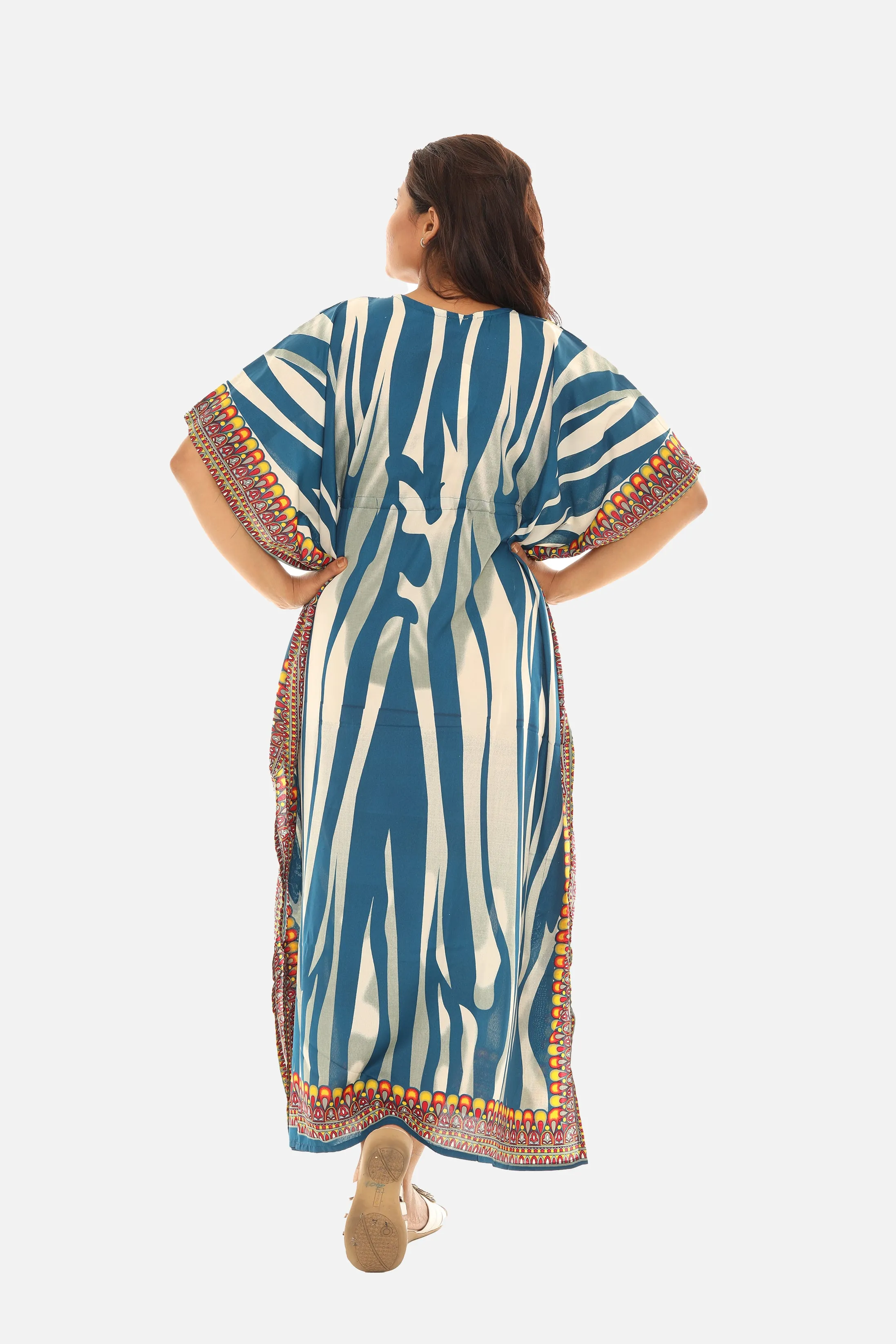 Abstract Animal Stripe Caftan
