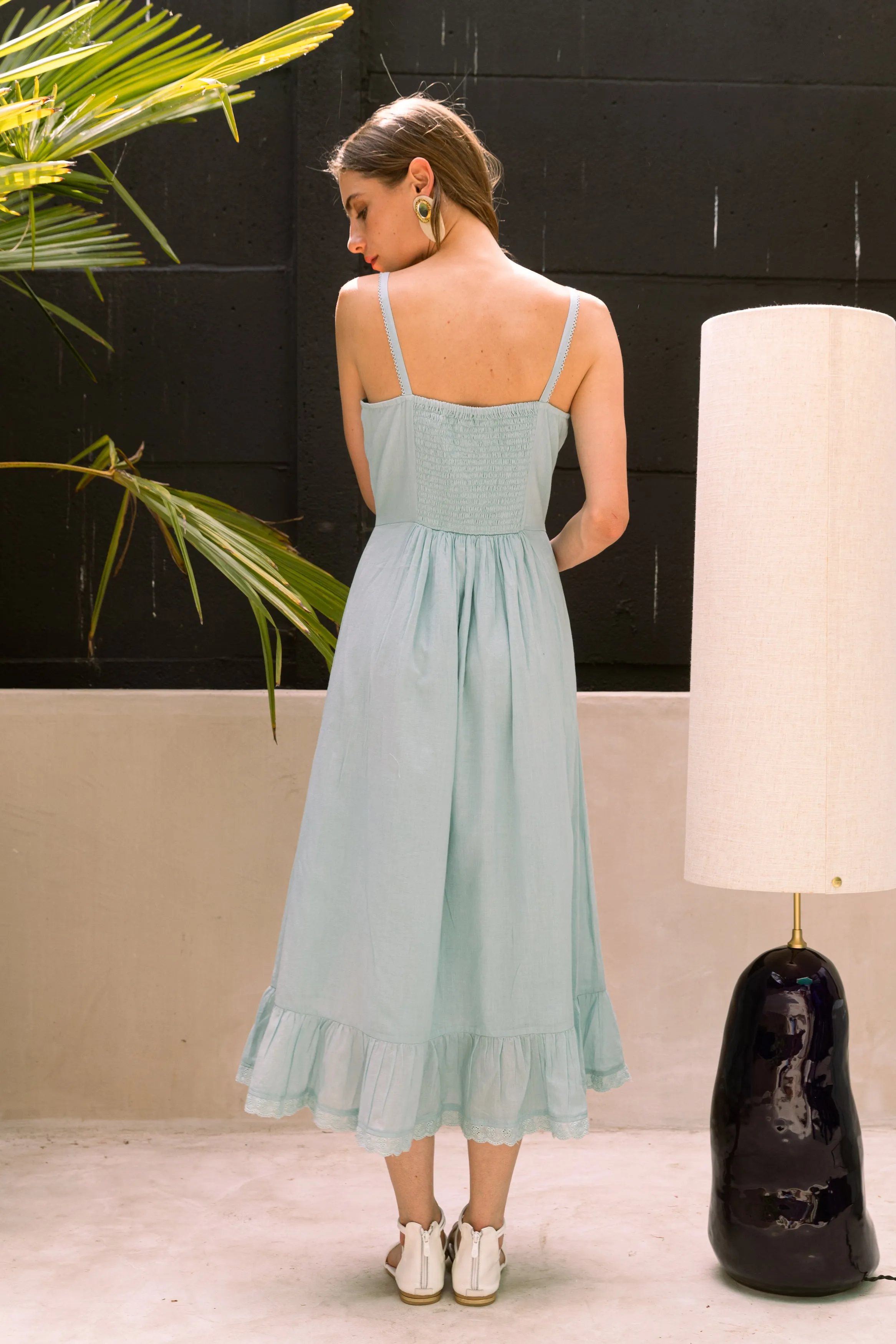 Aqua Cottage Dress