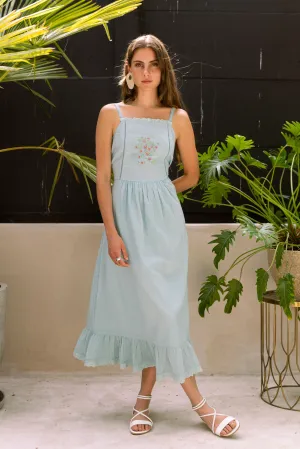 Aqua Cottage Dress