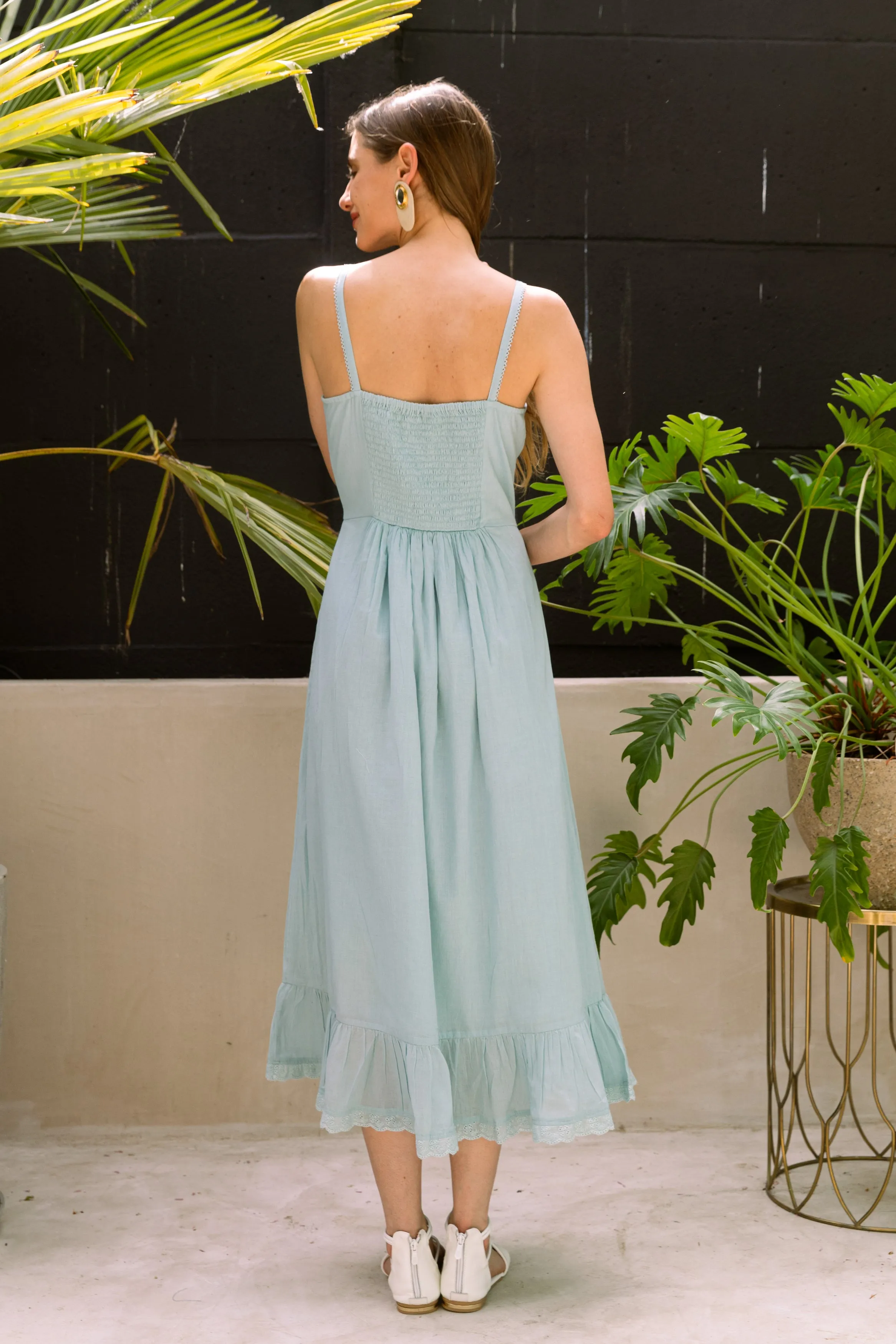 Aqua Cottage Dress