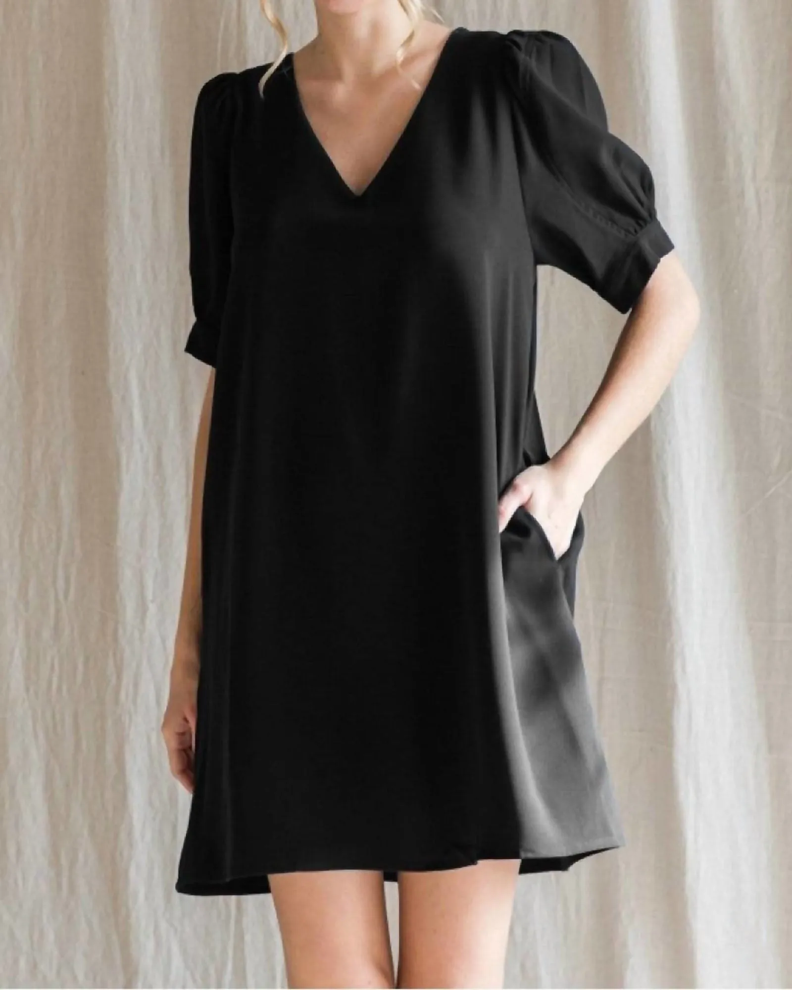 Burst Of Joy Dress In Black | Black