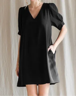 Burst Of Joy Dress In Black | Black