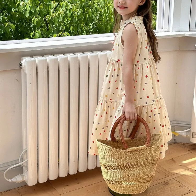 Colorful Polka Dot Sleeveless Dress