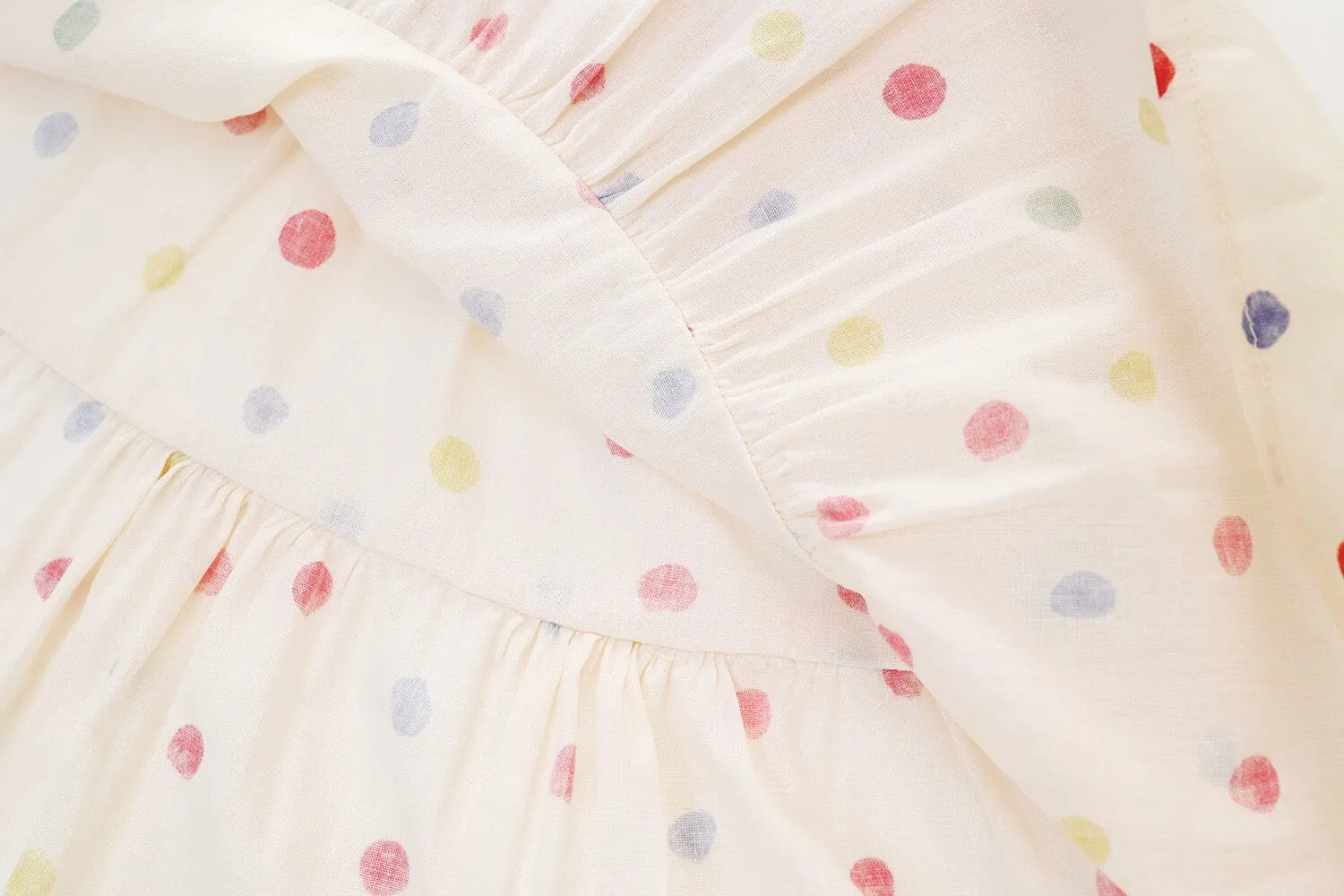 Colorful Polka Dot Sleeveless Dress