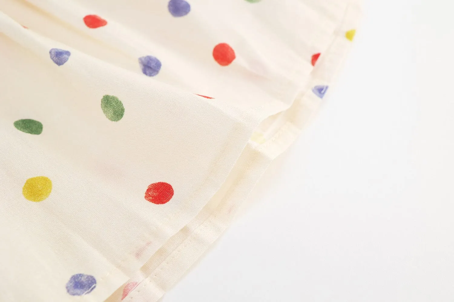 Colorful Polka Dot Sleeveless Dress