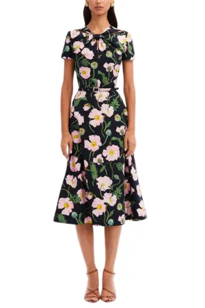 Cotton Poplin Twist Front Dress