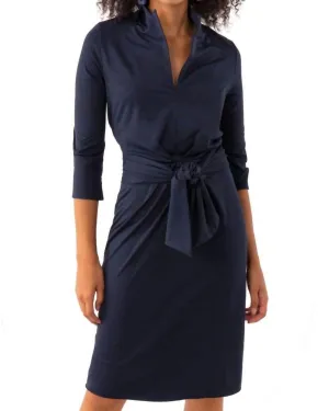 Dapper Dress In Solid Navy | Solid Navy