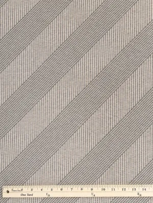 Diagonal Stretch Wide Rib Knit - Beige   Black - Swatch
