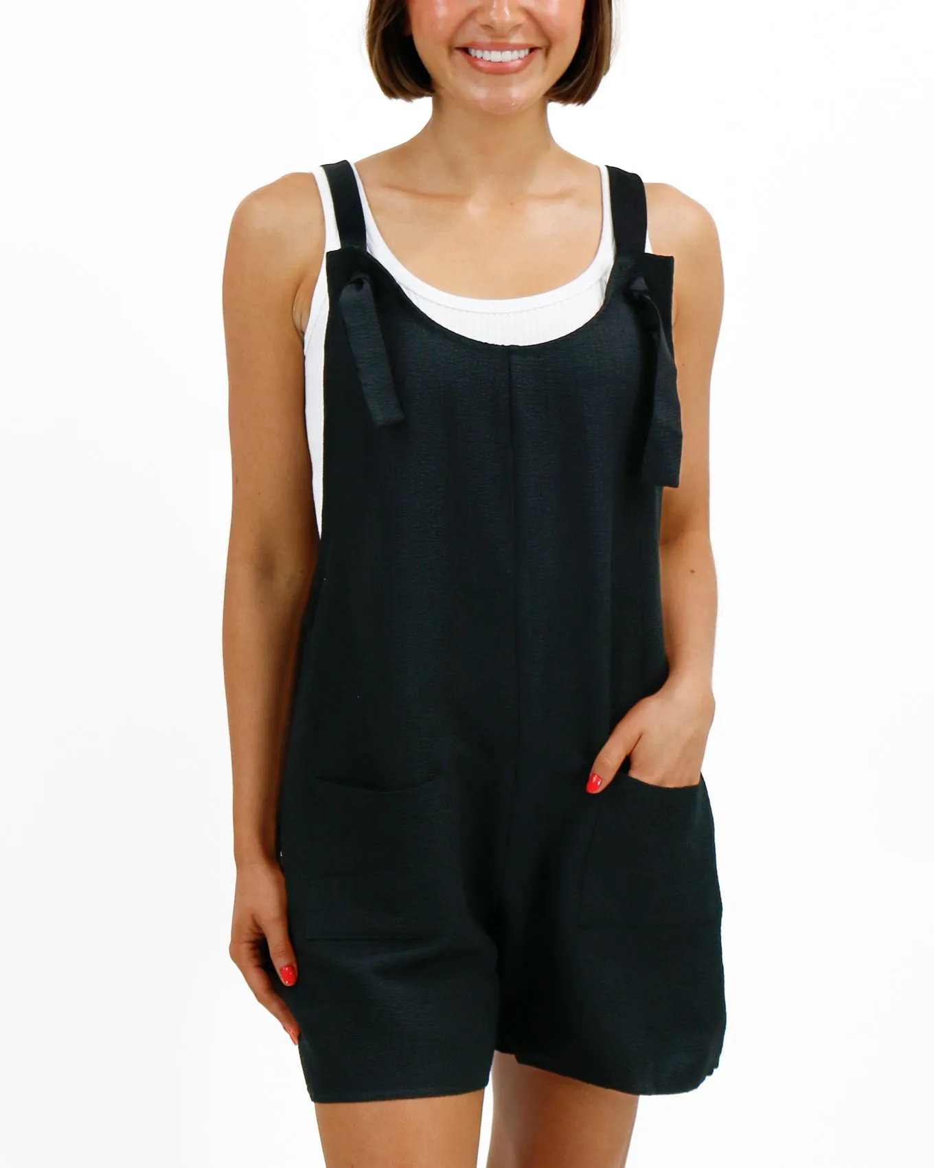 Easy Breezy Black Romper
