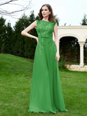 Elegant Illusion Lace Appliqued Dress With Buttons Green Plus Size