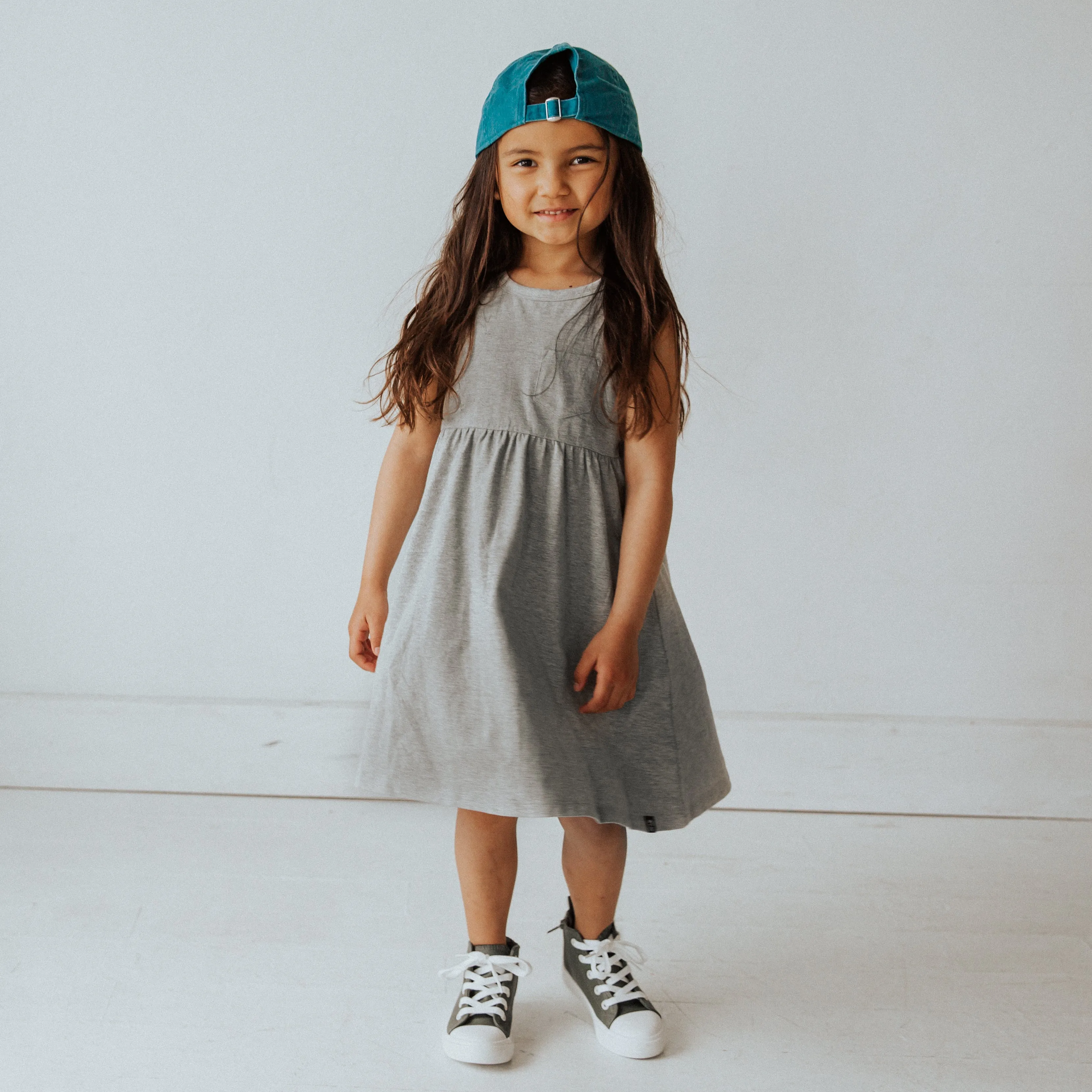 Essentials Tank Dress - 'Heather Gray'