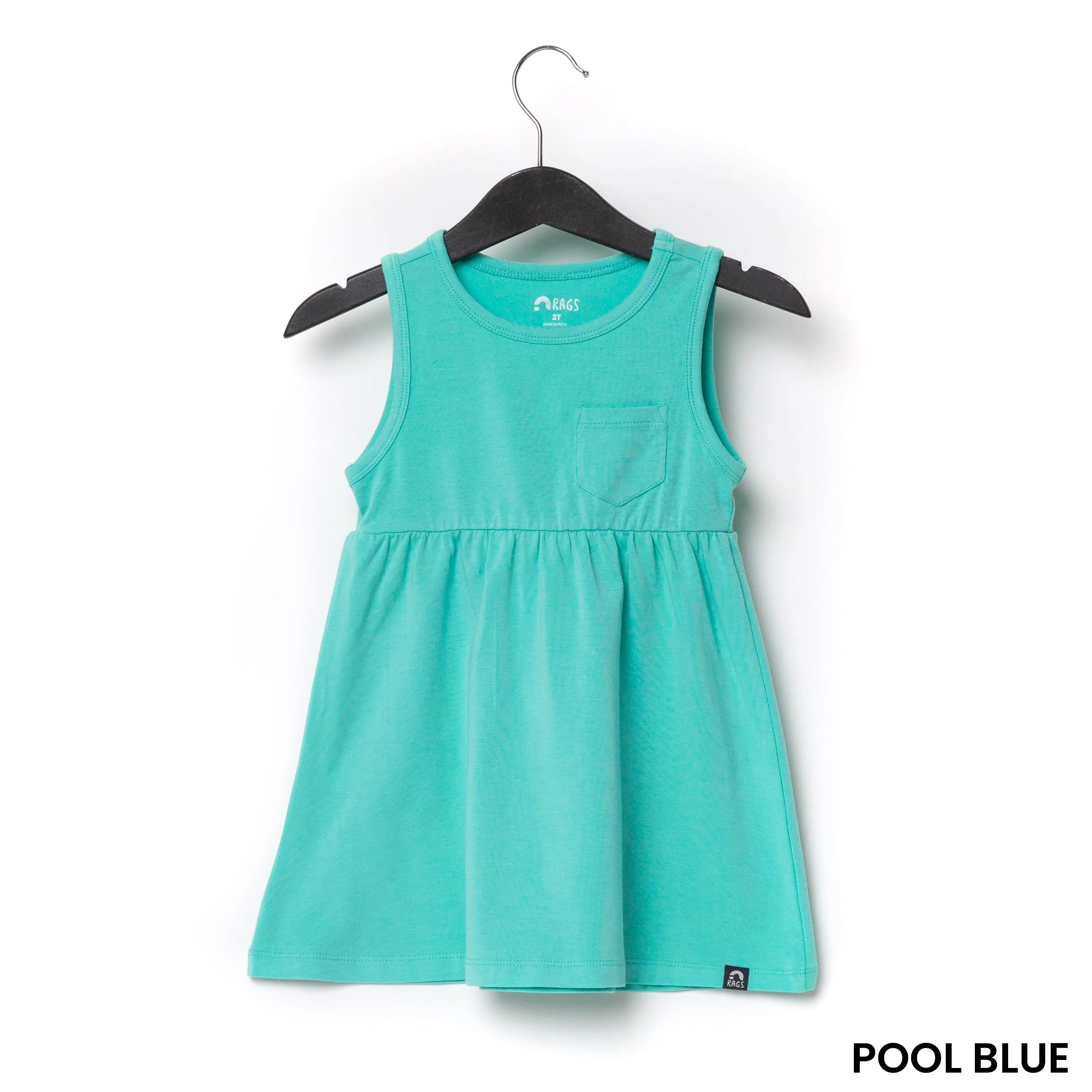 Essentials Tank Dress - 'Pool Blue'