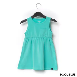 Essentials Tank Dress - 'Pool Blue'