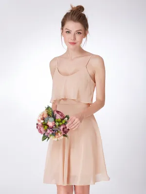 Ever-Pretty Women Fashion Spaghetti Straps Short Bridesmaid Dresses EP04052
