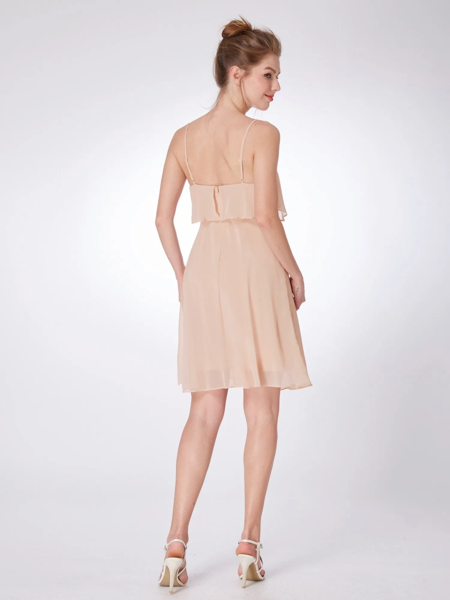 Ever-Pretty Women Fashion Spaghetti Straps Short Bridesmaid Dresses EP04052