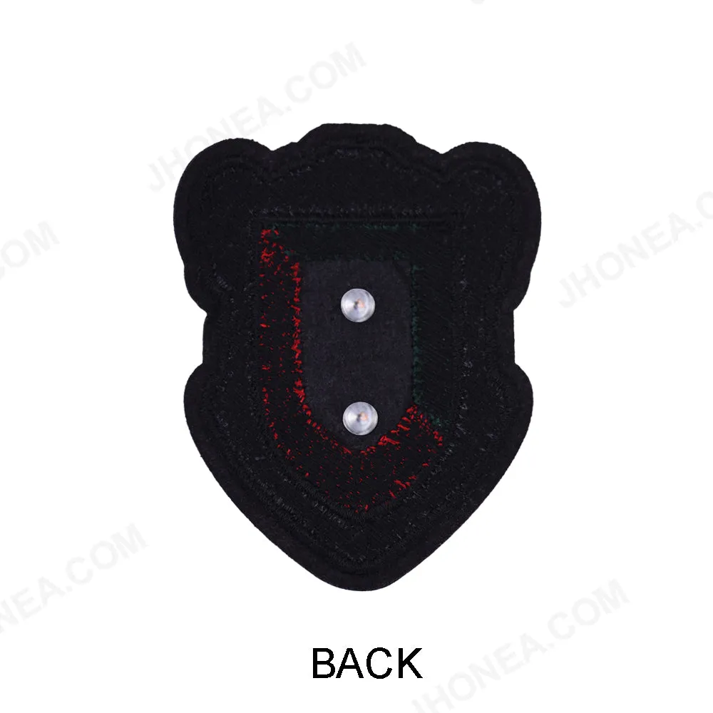 Exquisite Embroidery Patch with Metal Detail