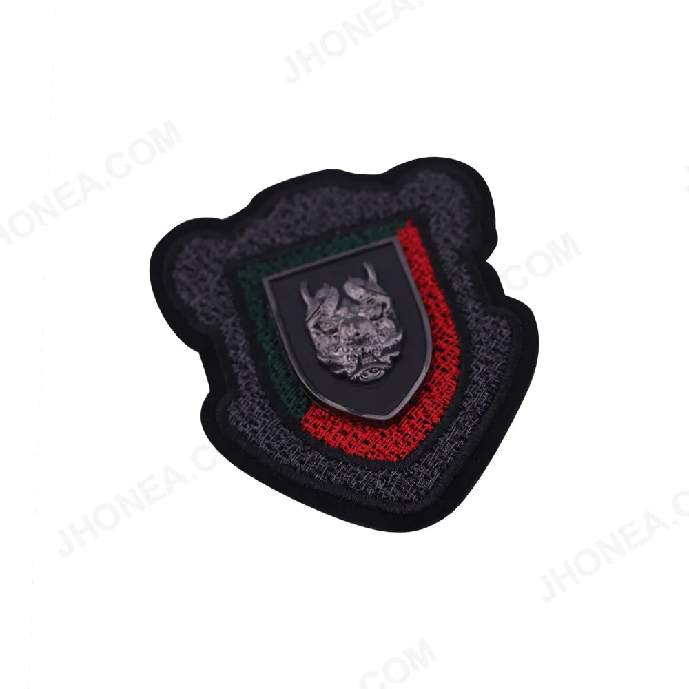 Exquisite Embroidery Patch with Metal Detail