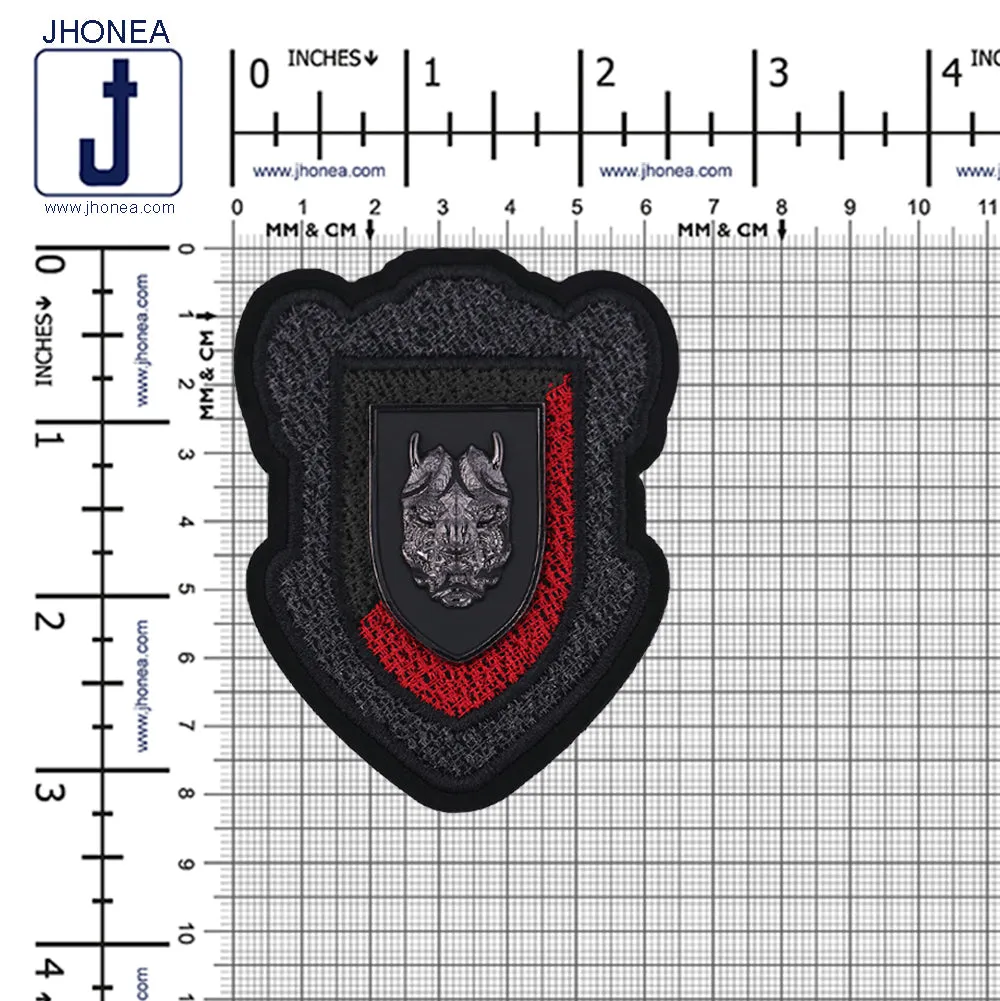 Exquisite Embroidery Patch with Metal Detail