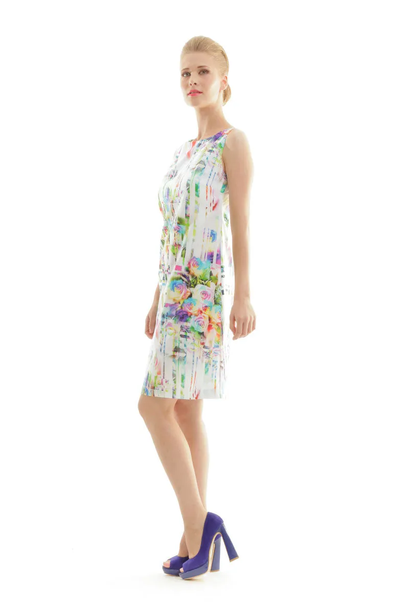 Floral Print Sleeveless Dress