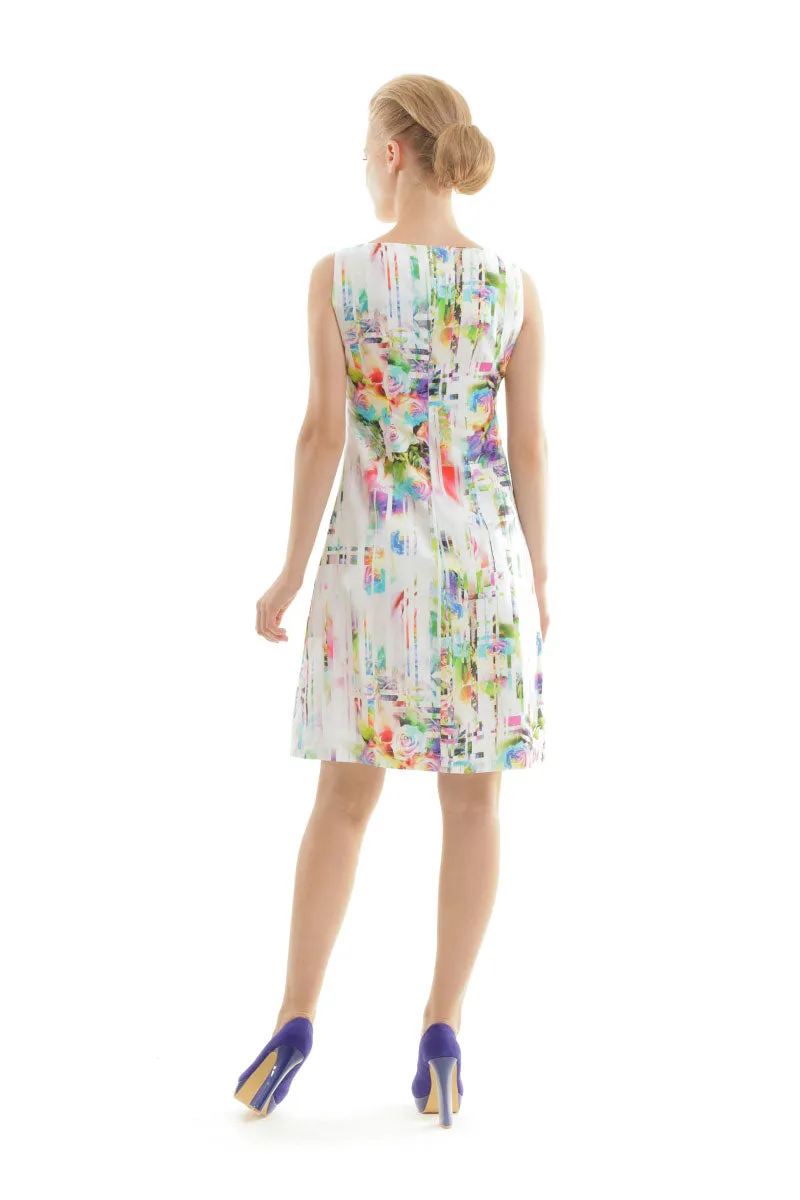 Floral Print Sleeveless Dress