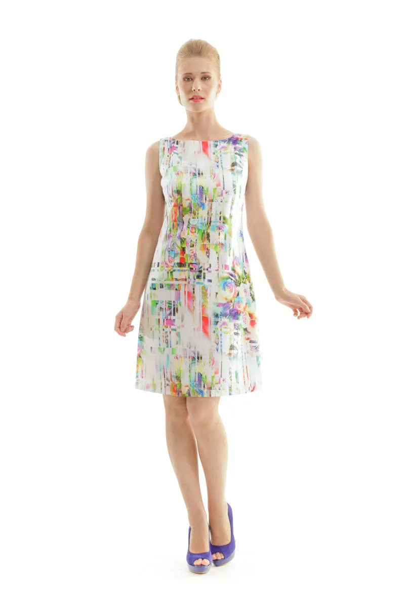 Floral Print Sleeveless Dress