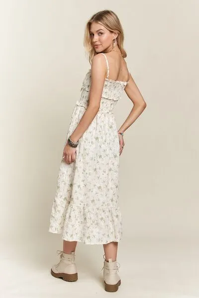 Floral Sweetheart Neck Cami Dress