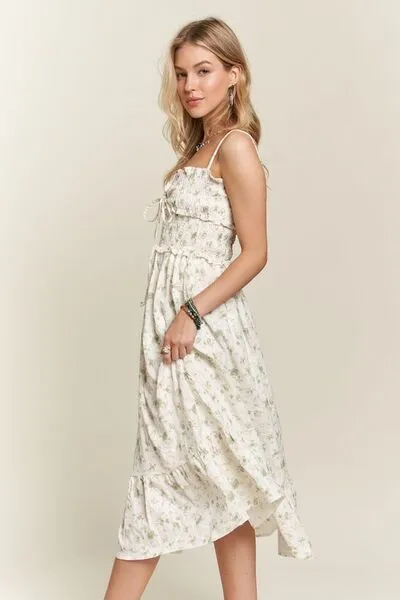 Floral Sweetheart Neck Cami Dress