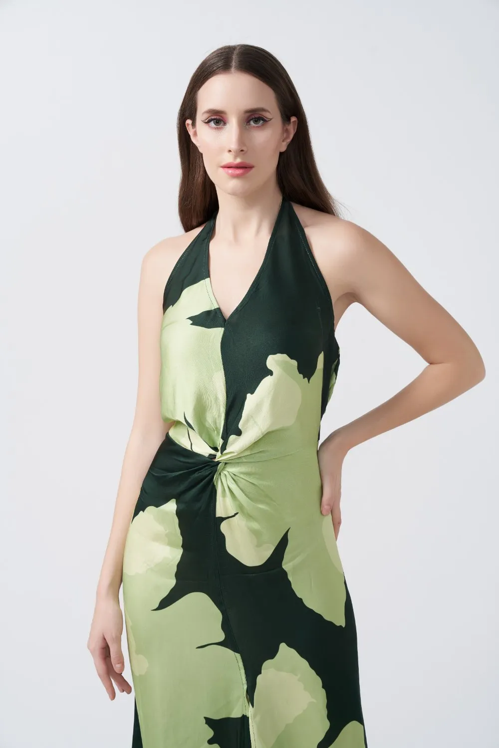 Garden Elegance Tie-Back Dress