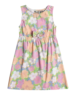 Girls Summer Air Dress in Ultramarine & Teenie Flower