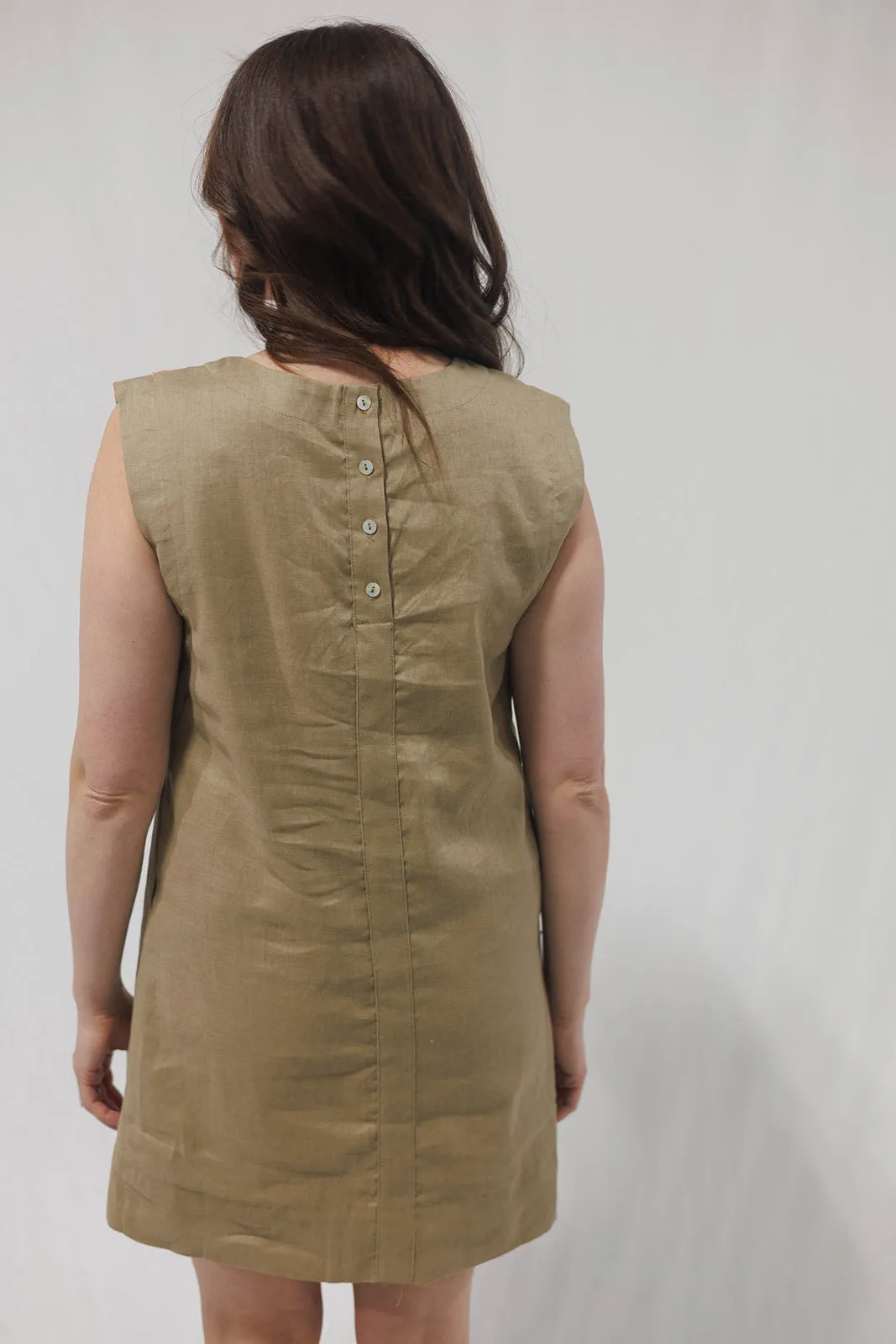 Glen Embroidered Dress