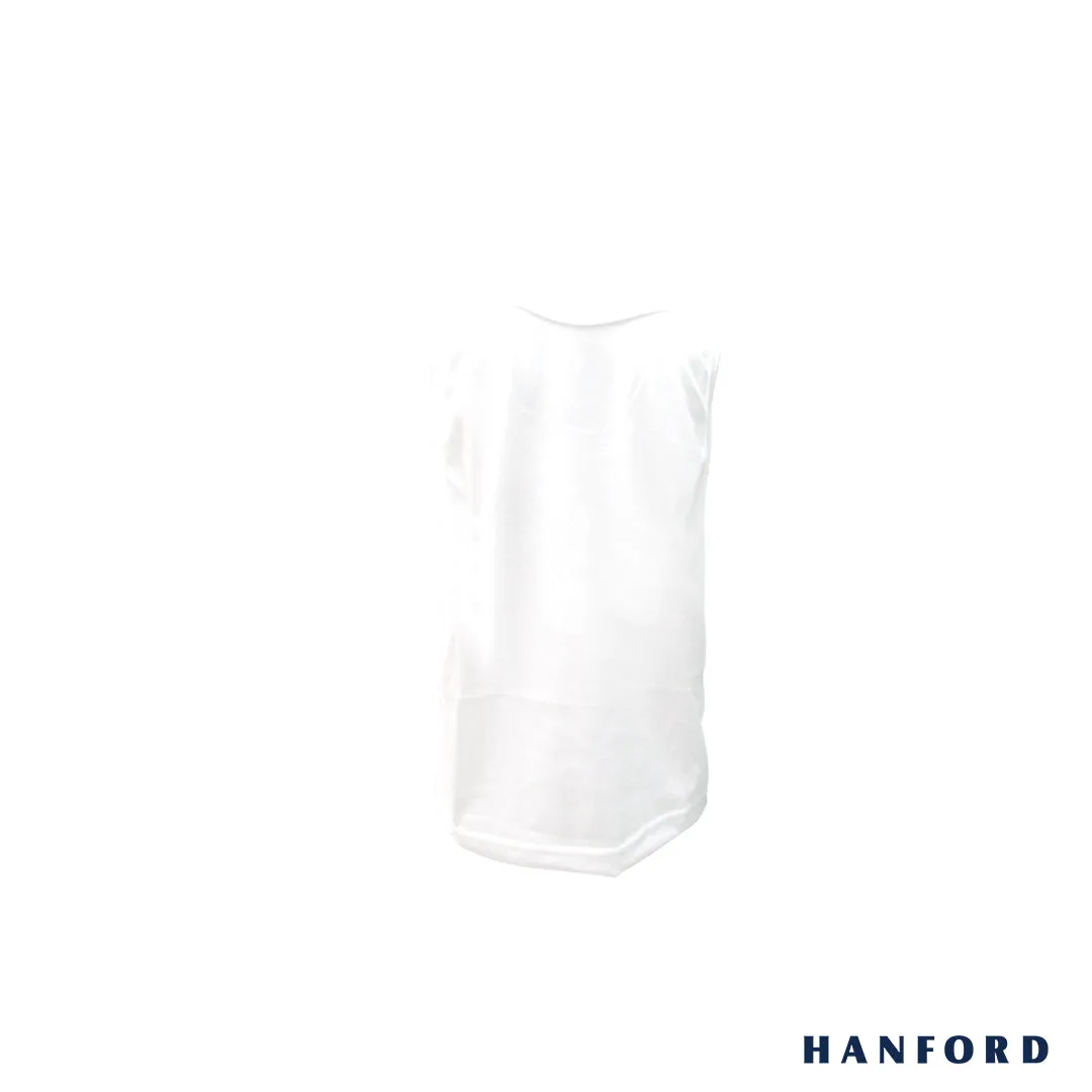 Hanford Kids Regular Cotton Single Jersey Tank - White (Single Pack)