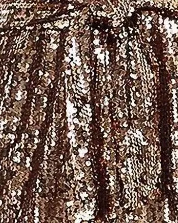 Into The Night Sequin Belted Mini Dress In Copper | Copper