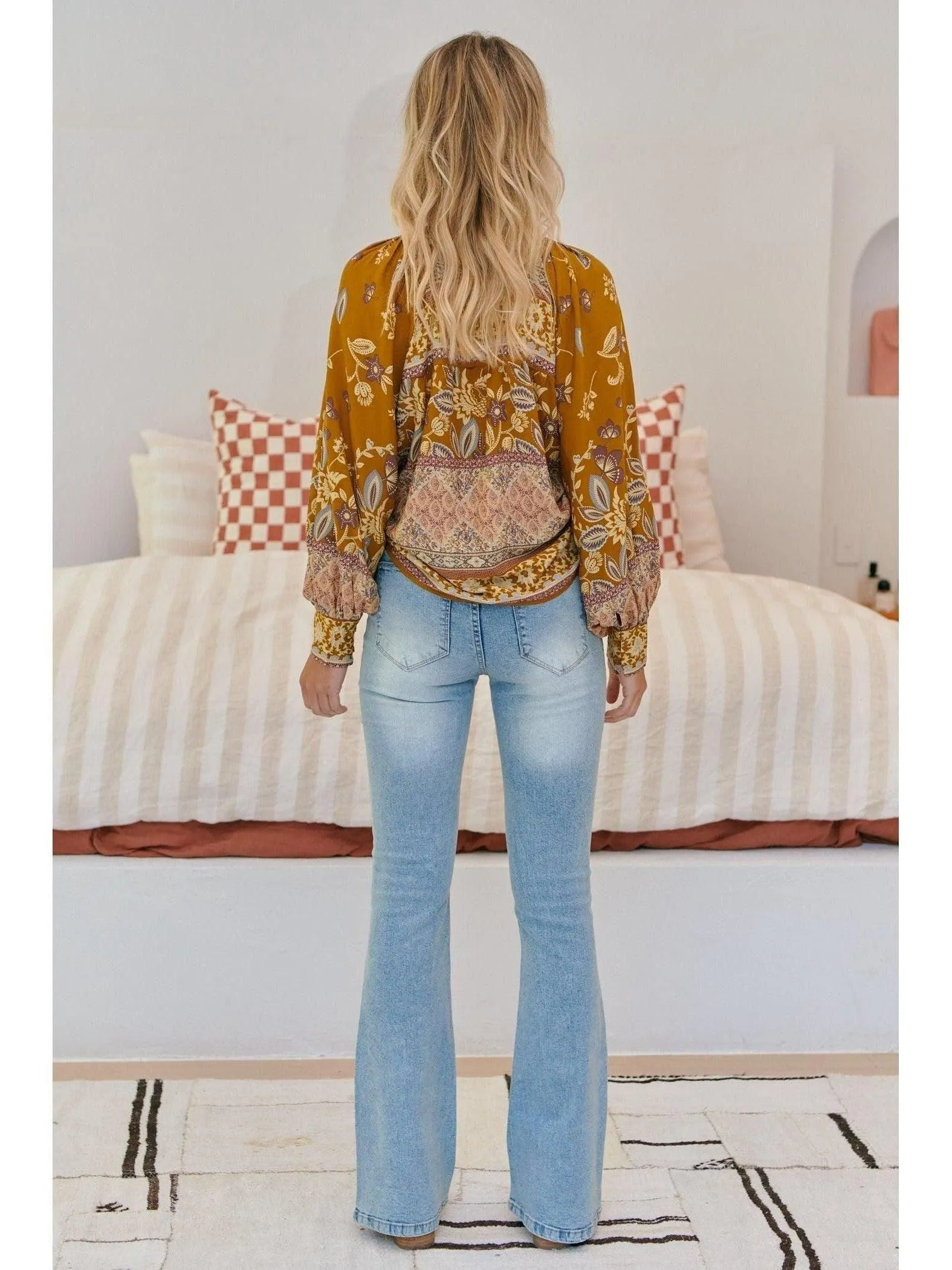 JAASE Emre Print Barcelona Bolero Top