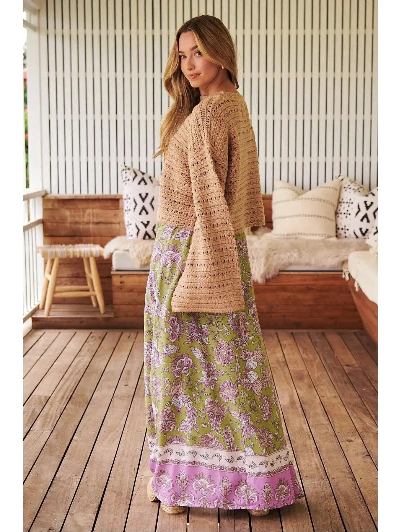 JAASE Kaffir Print Reeva Maxi Skirt