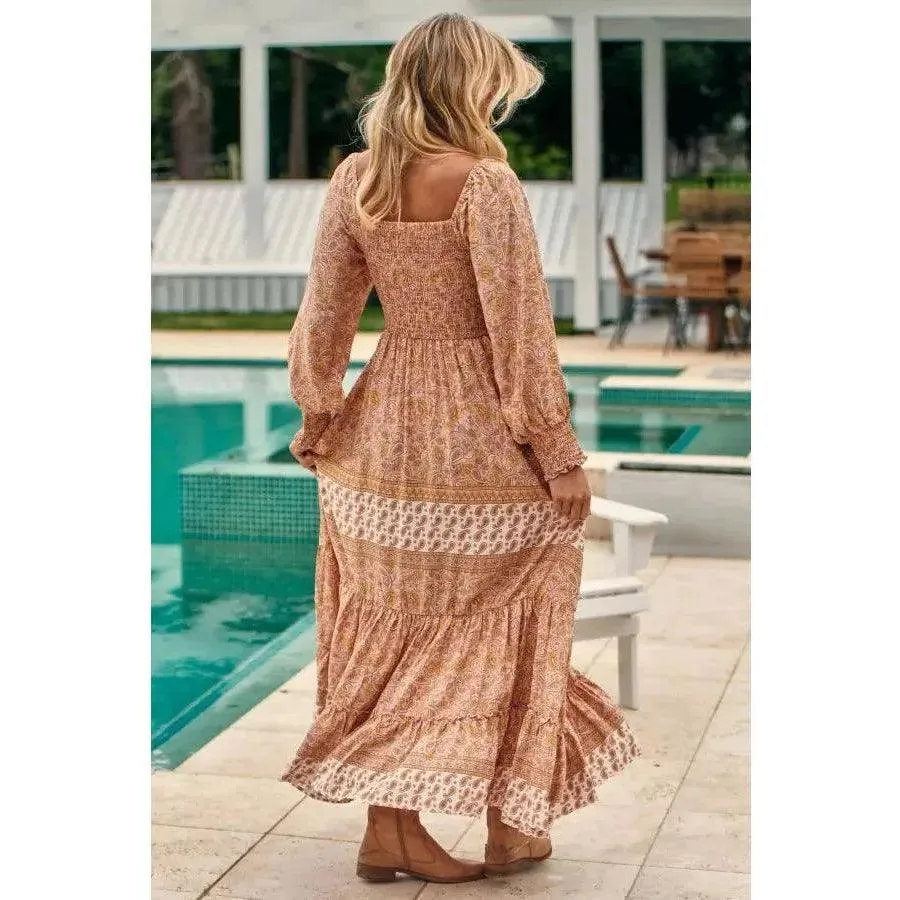 JAASE Pink Paisley Print Aquarius Maxi Dress