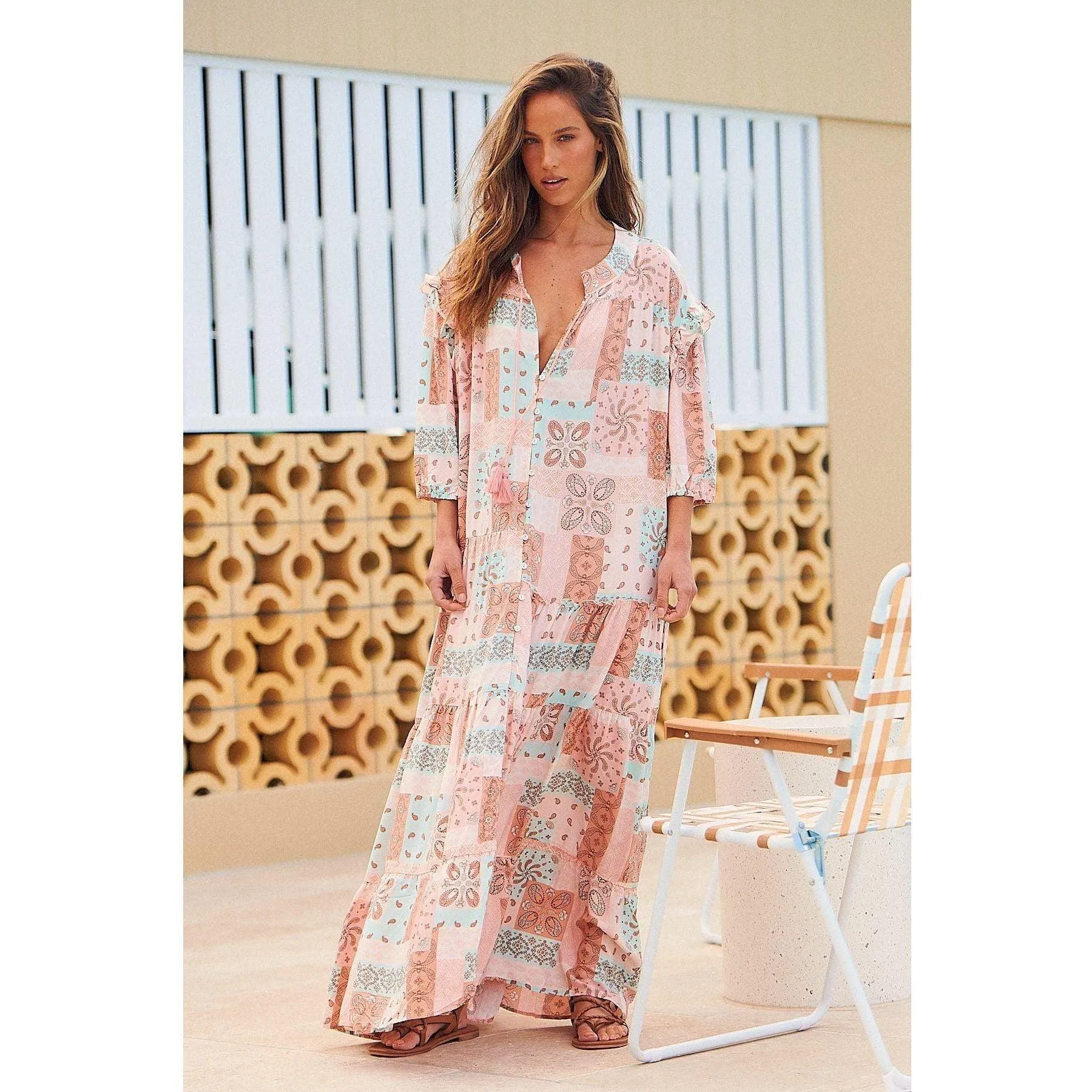 JAASE Serendipity Print Myrtle Maxi Dress