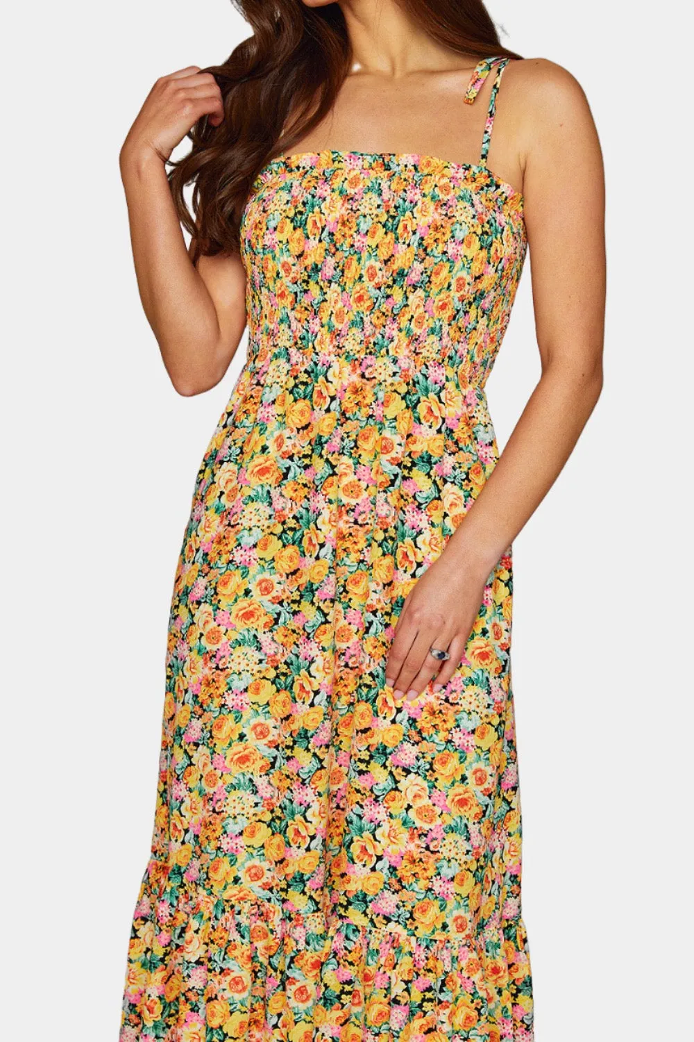 Kendra Tie-Shoulder Maxi Dress - Firefly