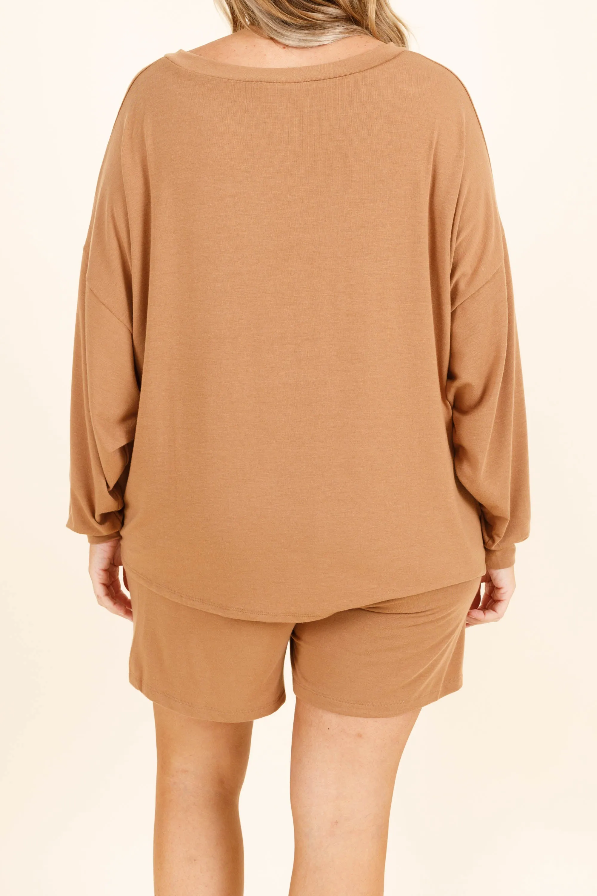 Live, Love, Lounge Set, Deep Camel