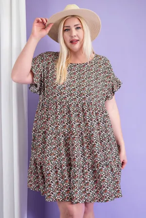 Lucy in Flowers Dress in Curvy