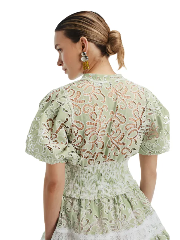 Marion Mini Dress in Green