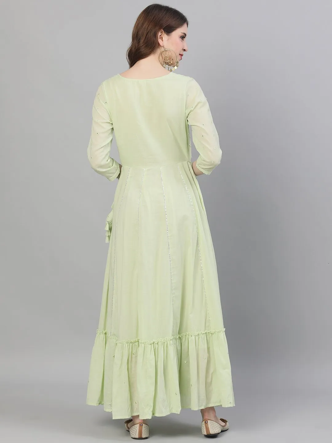 Maya - Pista Green Anarkali