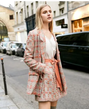 Minimalist Tweed Two Pieces Set
