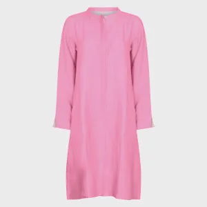 NOLOGO Super mix blush pink linen coat dress