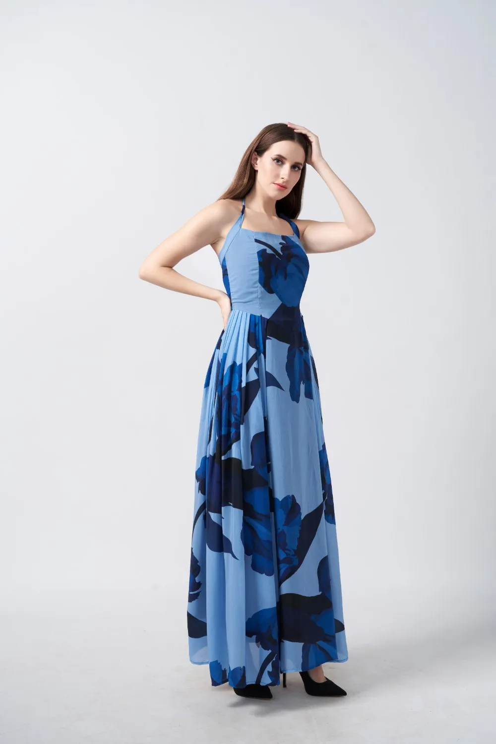Ocean Breeze Floral Dress