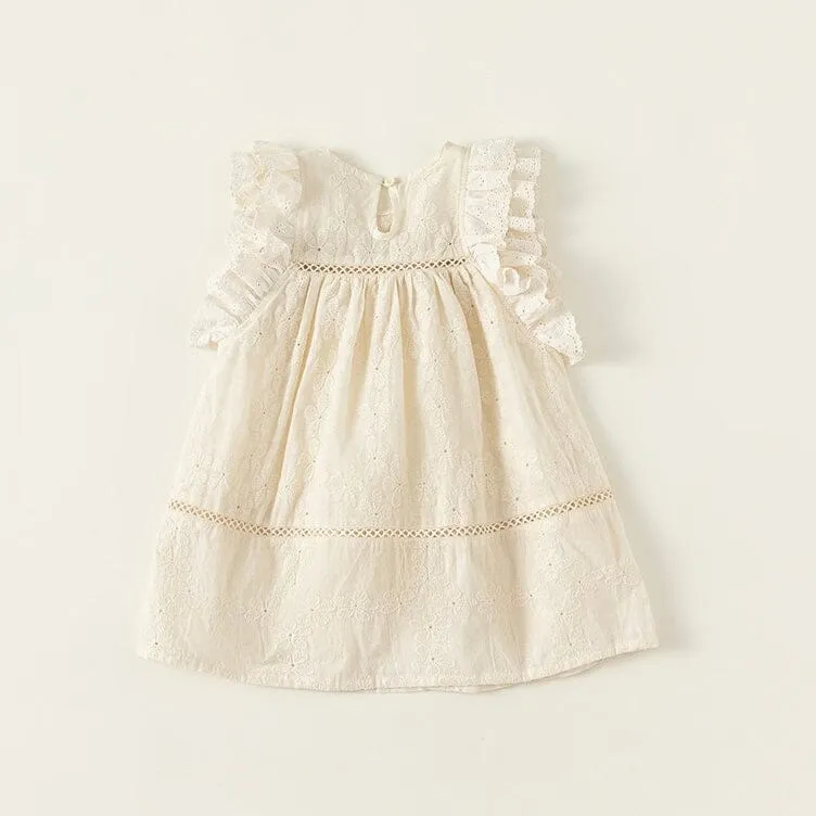 Olivia Embroidered Floral A-Line Dress