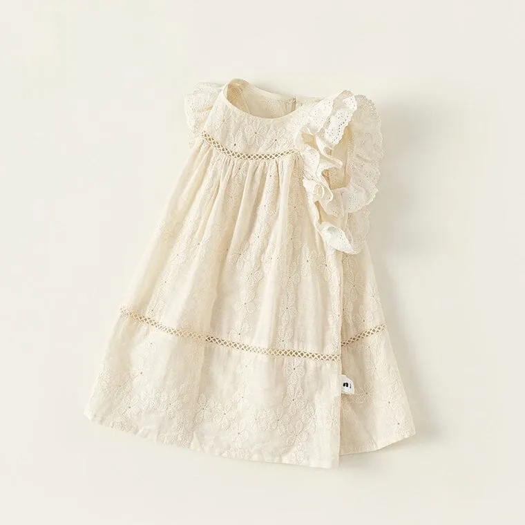 Olivia Embroidered Floral A-Line Dress